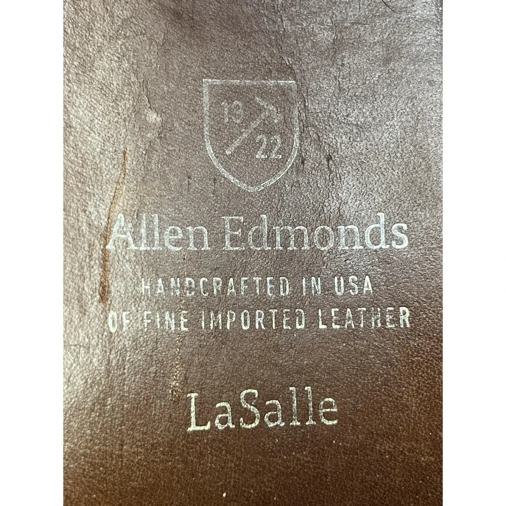Allen Edmonds LaSalle Shoes Mens Size 11.5 D Dress Leather‎ Lace Up Oxford USA